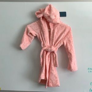 NWT kids bathrobe with hood and animal ears